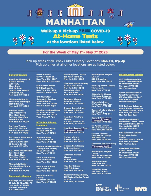 Mark D. Levine on Twitter "NYC distributes free covid test kits at