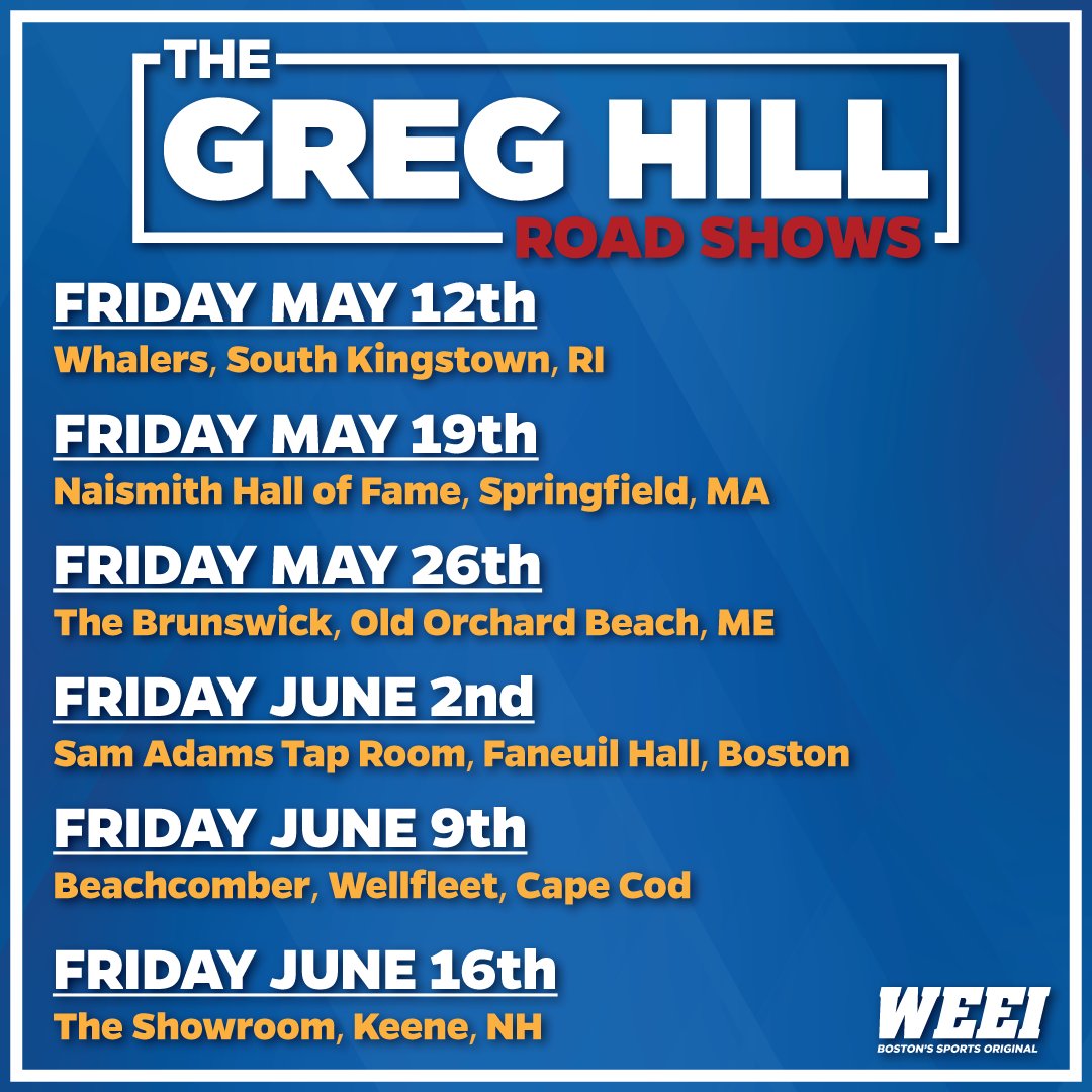 The Greg Hill Show on Twitter "HAVE YOU HEARD!? The 2023 Greg Hill