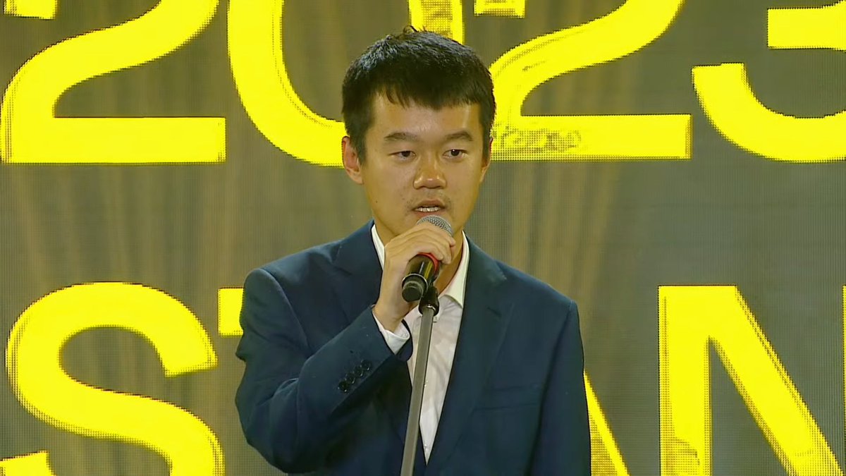 chess24com's tweet photo. Ding Liren: "Thanks to my opponent, Ian. He's a great fighter and he fought to the very end!"

https://t.co/8DGCUL0Nq2

#NepoDing https://t.co/WZZorX3IJm