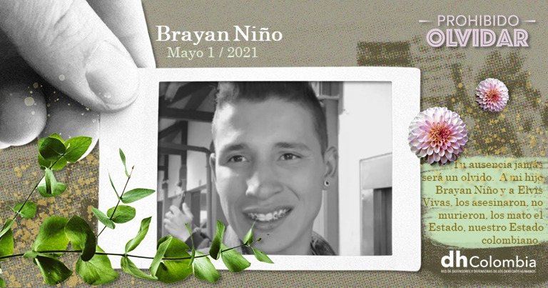 dhColombia's tweet photo. 🚨 #EspecialMultimedia Por un primero de mayo contra la brutalidad policial y por el desmonte del ESMAD. 18 años sin Nicolás Neira, 2 años sin Brayan y Elvis. Jóvenes asesinados por la fuerza pública en el marco del #DiaDelTrabajador
https://t.co/CdDlU5f6Qg https://t.co/jBJjuYkFY6