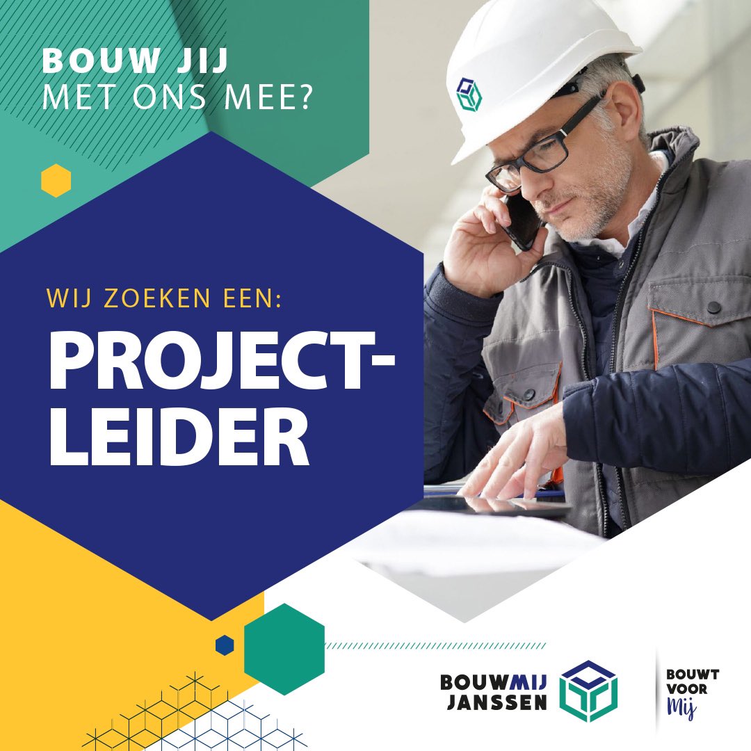 VACATURE 👷🏼‍♂️👷🏻| Ben jij degene met een commerciële en technische blik en wil jij onze projecten in goede banen leiden? Dan zijn we op zoek naar jou!
 
Kijk voor meer informatie op onze website bouwmij-janssen.nl/vacature/proje… 
 
#Bouwmijjanssen #Vacature #Projectleider #Werkenindebouw