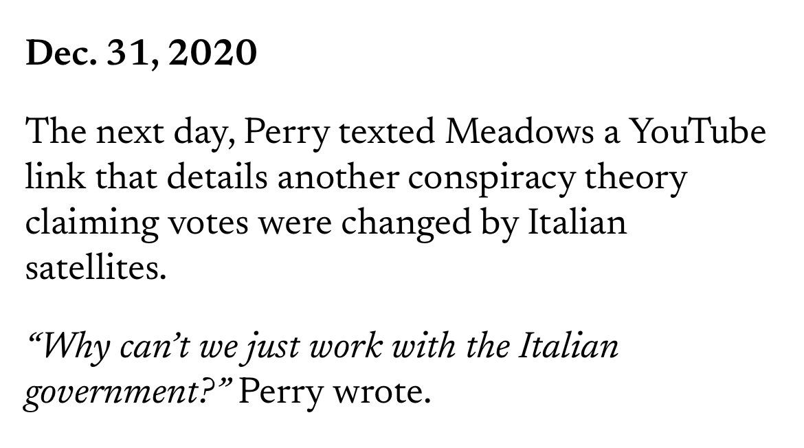 IndivisibleTeam's tweet image. The Republican who believes Italian satellites changed votes in the 2020 election is lying again
