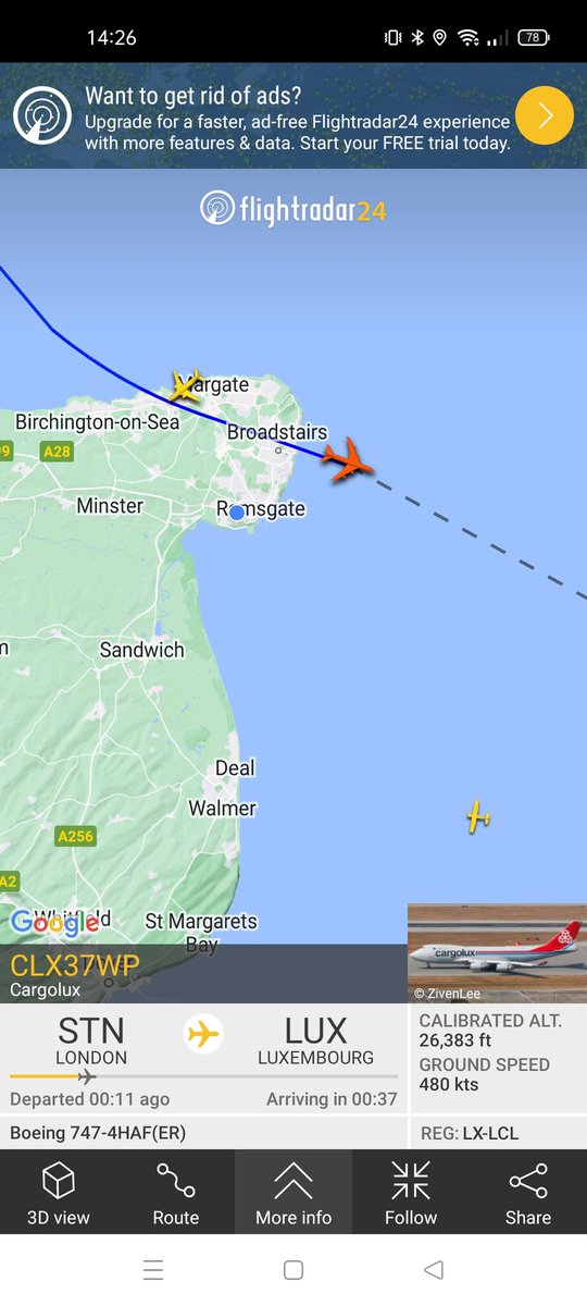 Slugslime2's tweet image. Even at this height, this rust bucket is asking a right racket! One of the reasons we don't want a filthy, polluting, noisy air CARGO hub at #manston in #Ramsgate. Help us in the fight. Search 'CrowdJustice  Second Manston' to give whatever you can. Thank you! @Cargolux_Intl