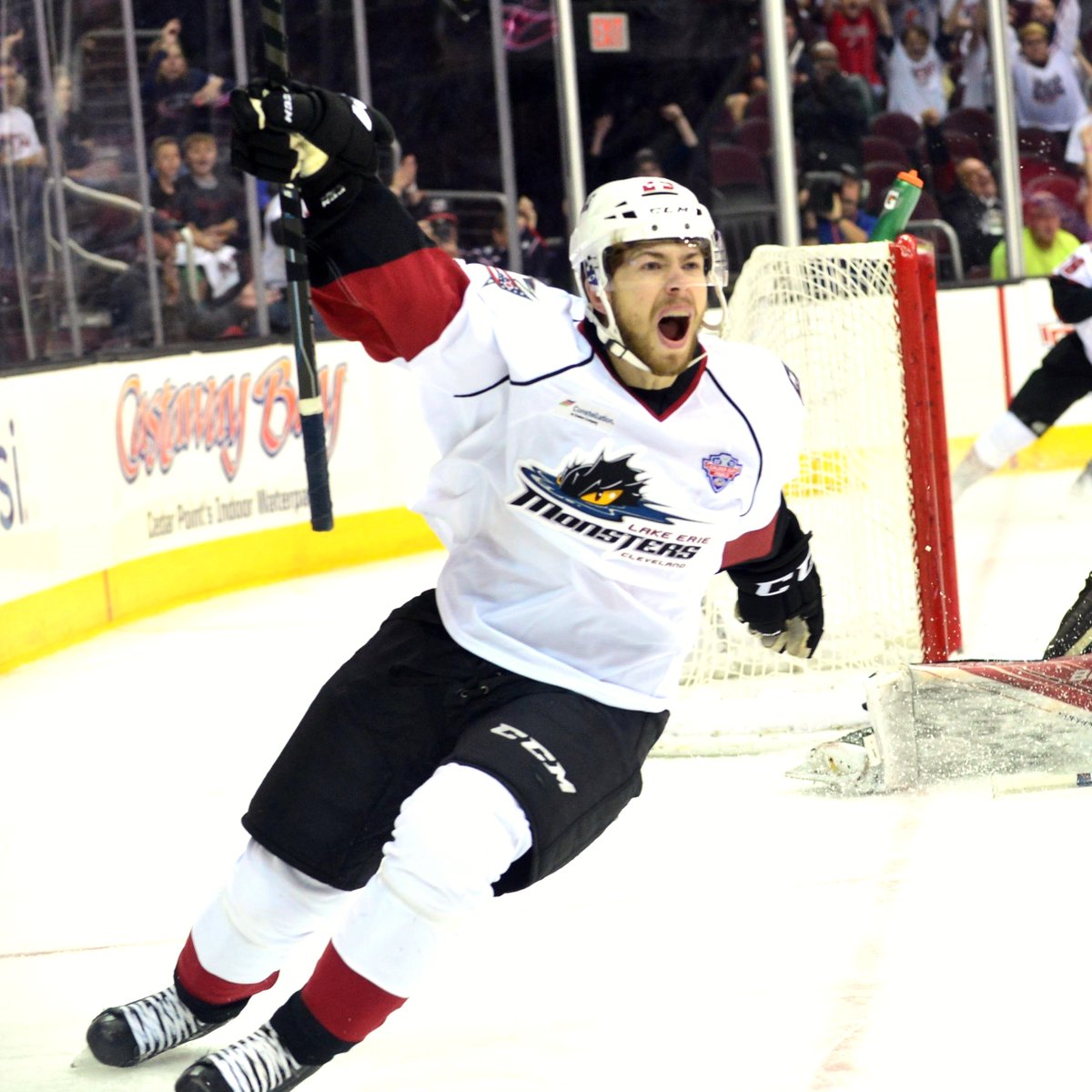 TheAHL's tweet photo. Oliver Bjorkstrand's 2 goals helped the @SeattleKraken to a Game 7 victory last night.  He had 6 GWGs in the 2016 #CalderCup Playoffs to help @monstershockey capture the championship. #AHLGrads https://t.co/s8WgbQDMIf