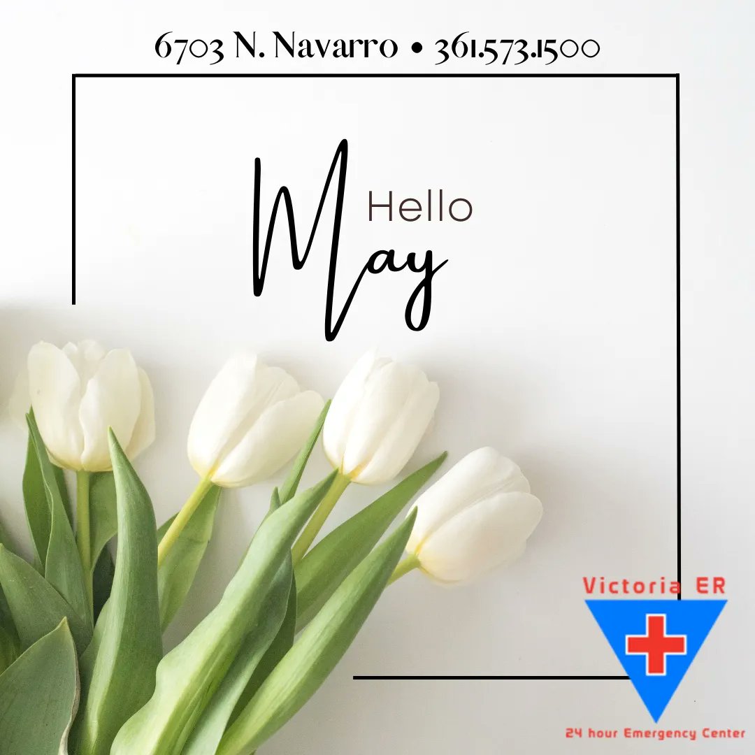 Happy May 1st! #VictoriaER wishes you a fantastic month. Remember, #VictoriaER is always open for you and your family with NO wait time! 

#HappyMay1st🌸
#CompassionateCare💕
#HereWhenYouNeedUs👨🏼‍⚕️