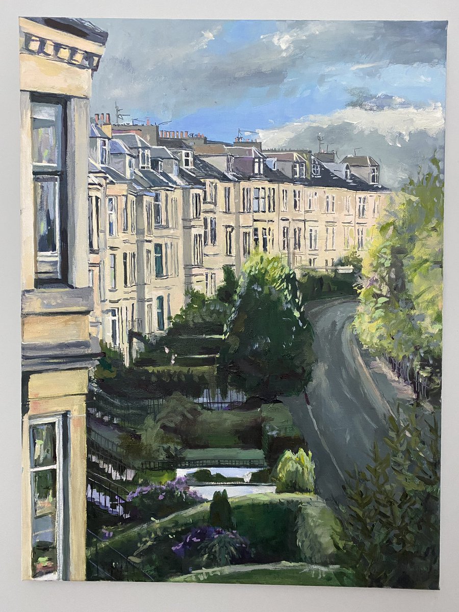 Just handed this commission over to a happy client. Hayburn Crescent in Glasgow’s west end. All the detail made it a tiny bit of a challenge! #victorianarchitecture #glasgowwestend