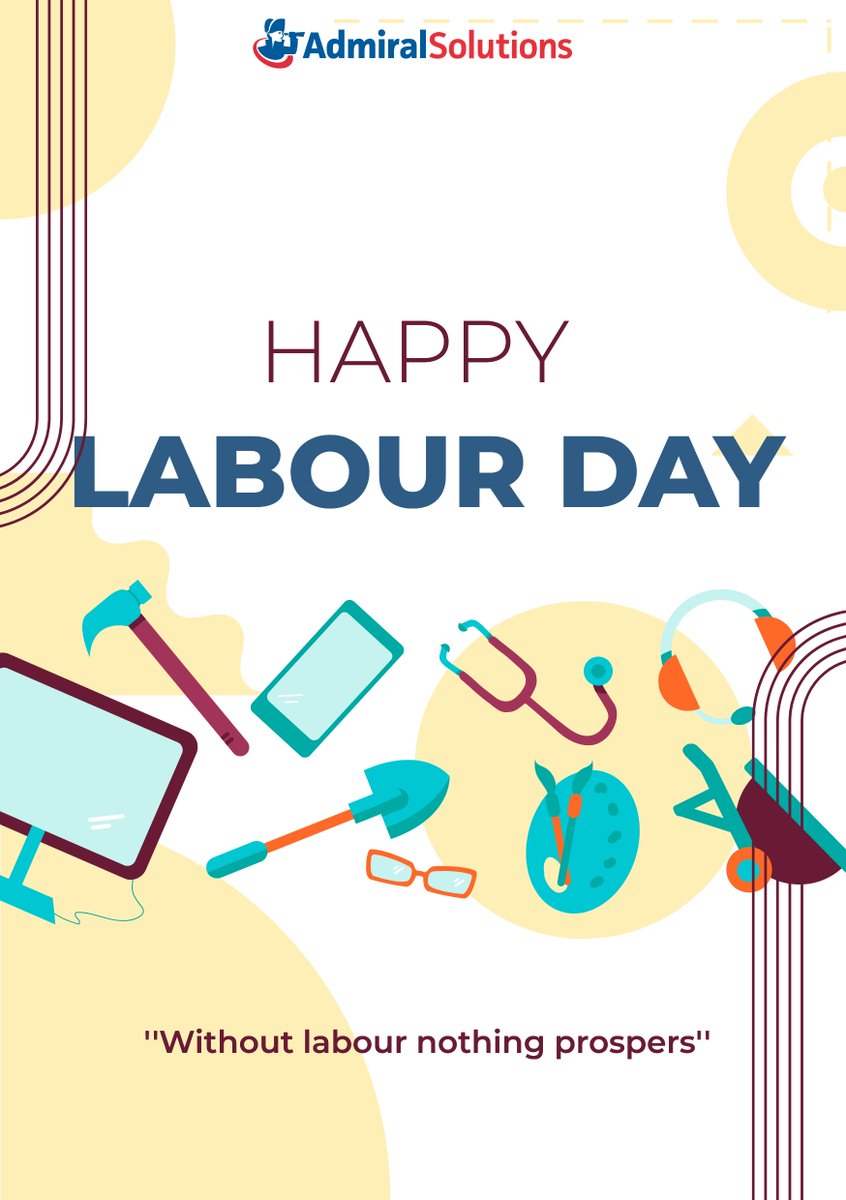 AdSolJobs's tweet photo. Happy Labour Day everyone!!!
#labourday #mayday #admiral #work #GreatPlaceToWork #happylabourday #haryana #Delhi #gurgaon https://t.co/B42wVVhSEE