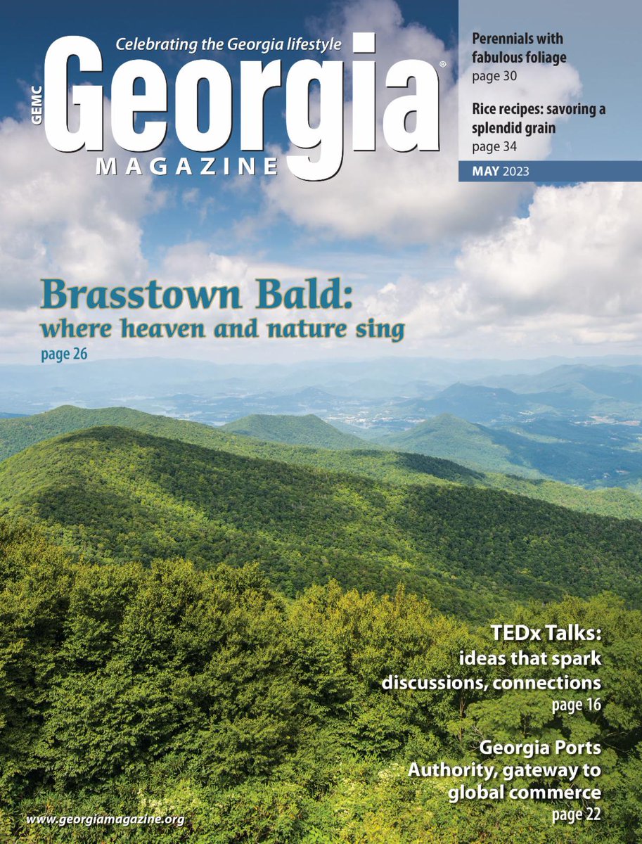 Georgia Magazine (@georgiamagazine) on Twitter photo May's issue is here! Read about Brasstown Bald, Georgia's TEDx Talks, <a href="/GaPorts/">Georgia Ports</a>, perennials with fabulous foliage, rice recipes and more. bit.ly/gmg0523 georgiamagazine.org conta.cc/3Lt5Zua May's issue is here! Read about Brasstown Bald, Georgia's TEDx Talks, <a href="/GaPorts/">Georgia Ports</a>, perennials with fabulous foliage, rice recipes and more. bit.ly/gmg0523 georgiamagazine.org conta.cc/3Lt5Zua
