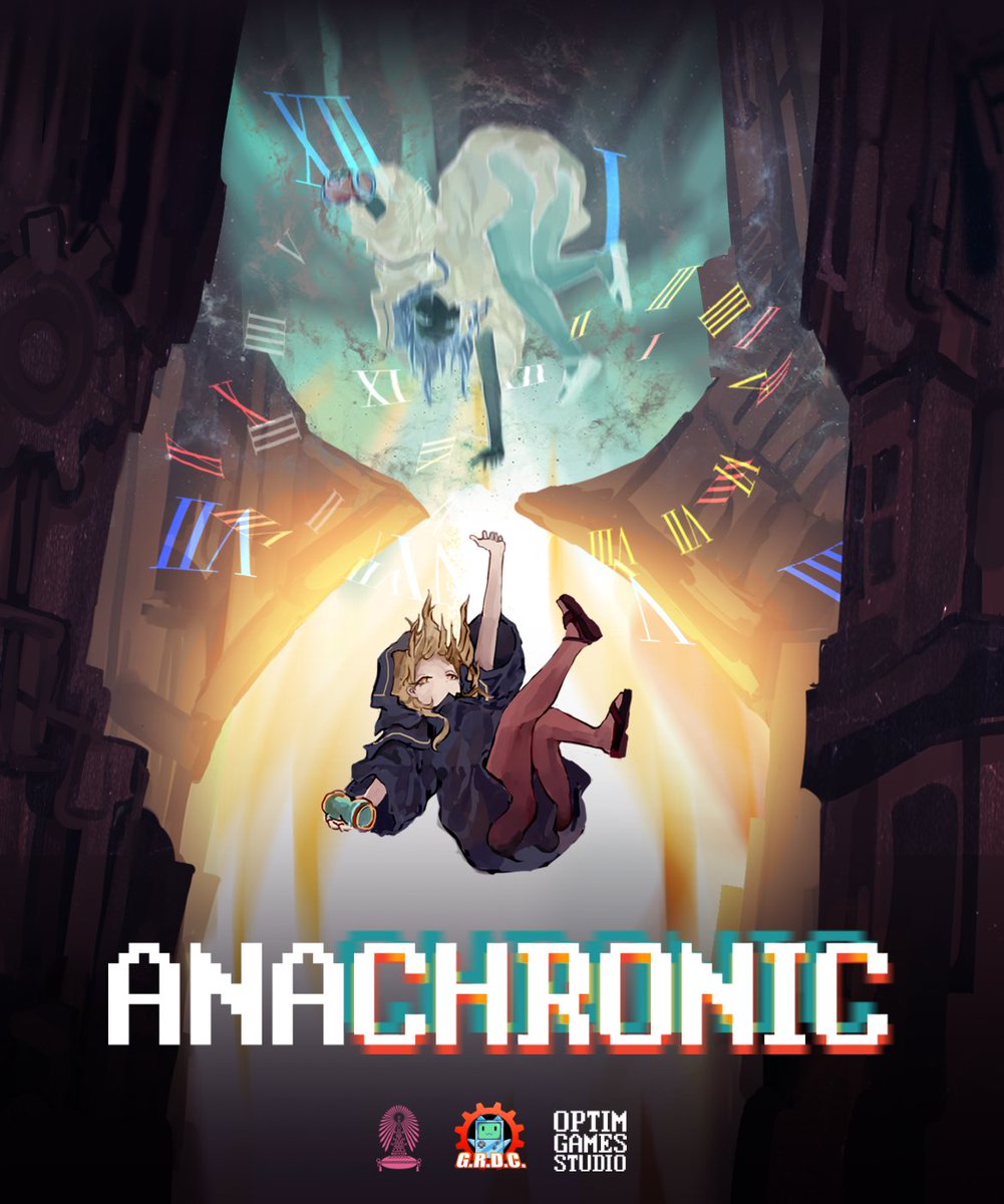 JirunDev's tweet photo. "Anachronic" is a new time-bending⌛ physics-based 2D puzzle platformer indie game, and we recently released its demo.

It was created by my four friends and me, and it most recently won two prizes at the TGA's Game Talent Showcase 2023.

Please check it out! #indiegame #gamedev https://t.co/EsyId0cI7T