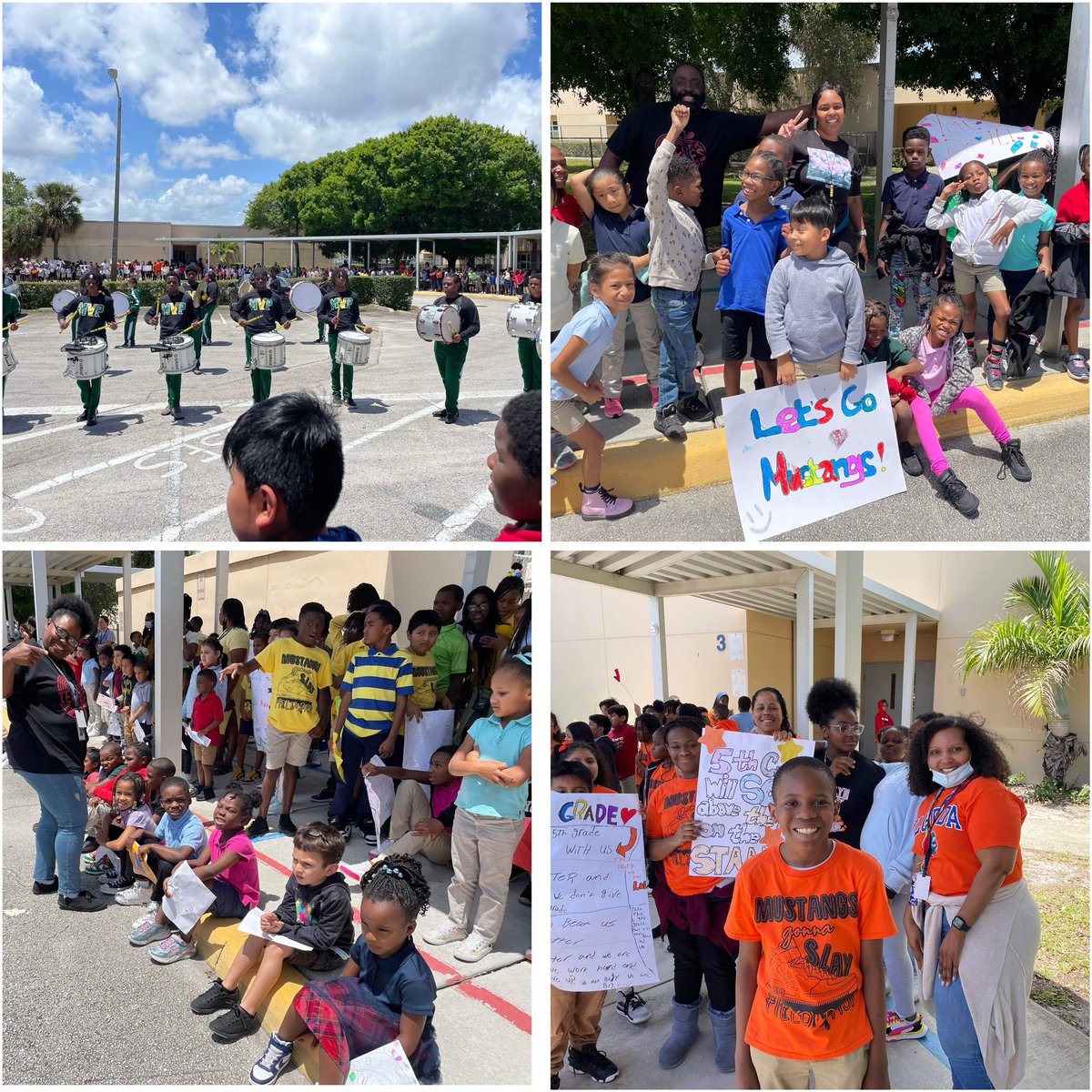McKnight_WRES's tweet photo. Our students are ready for their assessments! Thank you to JFK’s band for coming out to help them show their school spirit. @jfk_vikings @MAWillMadeIt561 @SHigginsWRES https://t.co/EjZpdENvkb