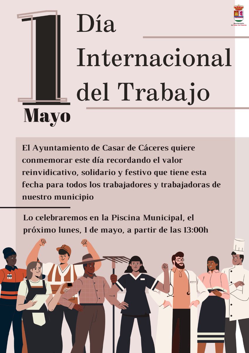 aytocasar's tweet image. Feliz 1 de Mayo!!!