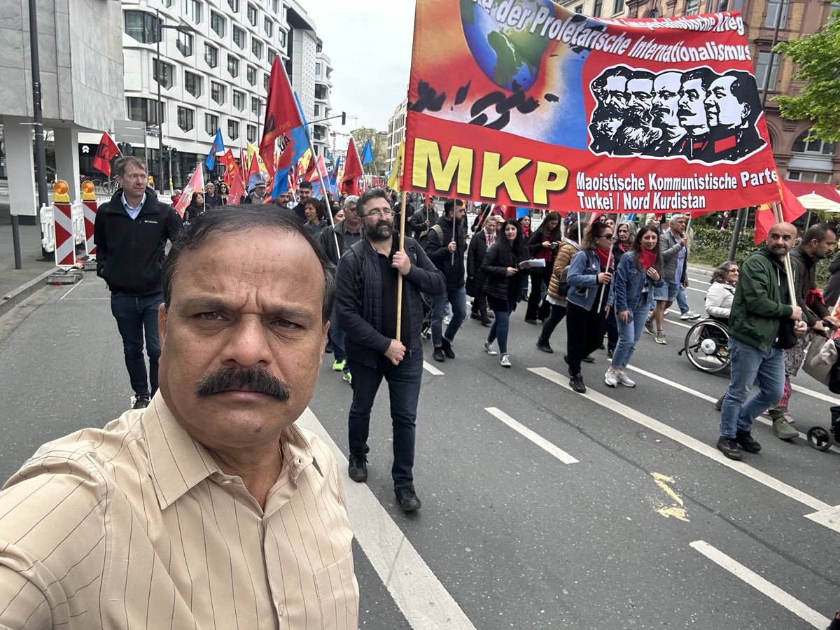 karne_prabhakar's tweet photo. Mayday rally in Germany ⁦@BRSparty⁩ https://t.co/c7BmsNGsjE