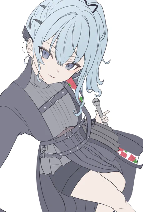 リク絵のすいちゃん描いてる…!