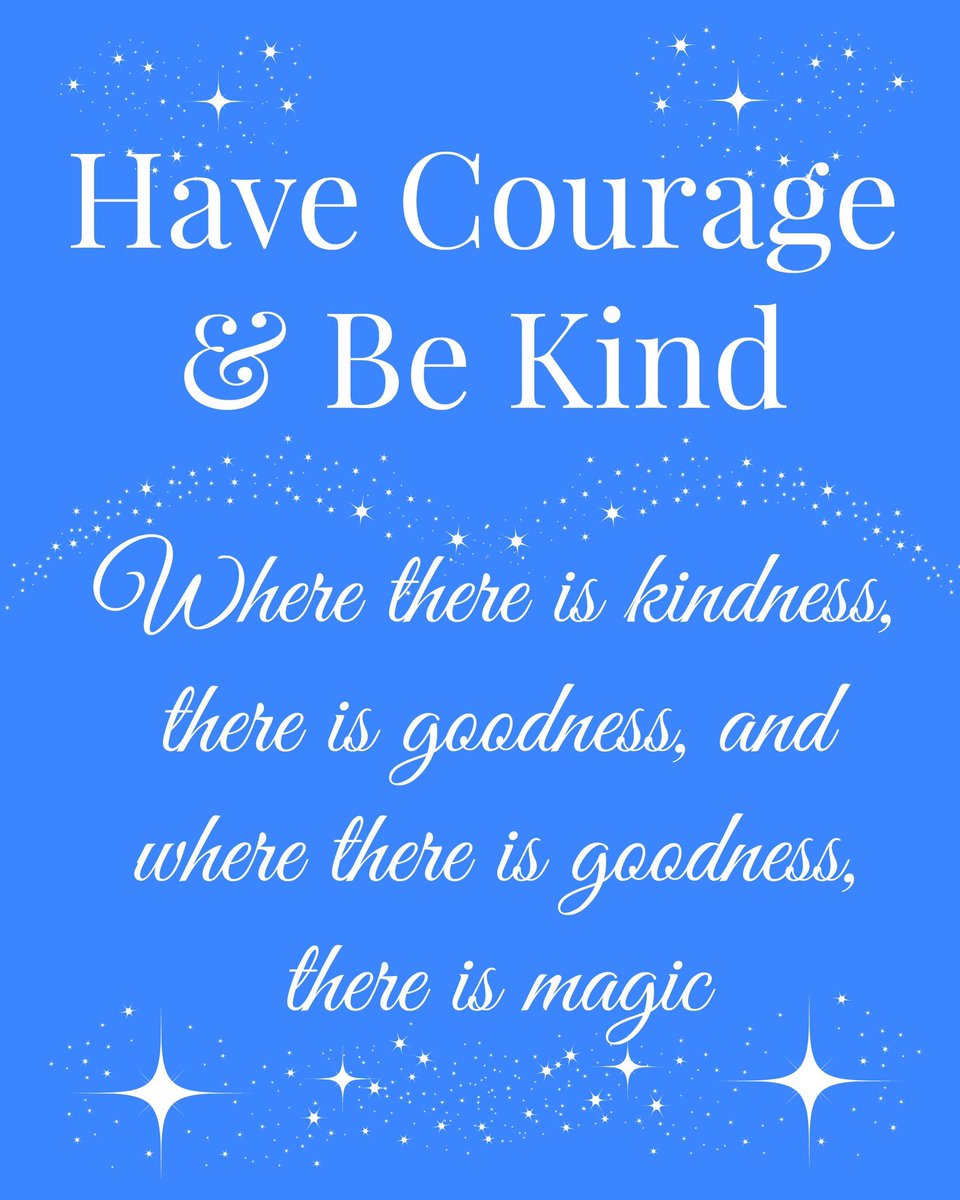 #GoodMorningEveryone 
#KindnessMatters #BeKind 
#courage #kindness
#Cinderella #May1 #StarfishClub #KindnessCrew
                  🦋🦋🦋