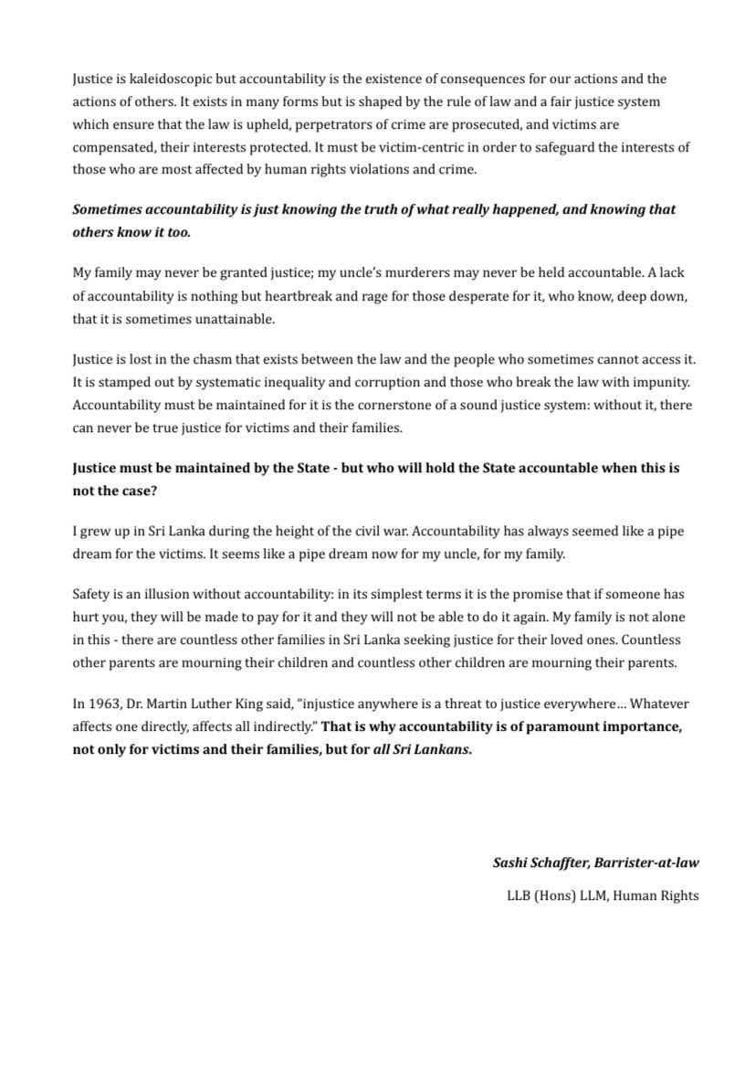 SASchaffter's tweet photo. Here is my tribute to my beloved Uncle,  Dinesh Schaffter. Please share widely if you can🙏🏽 #justice #srilanka #dineshschaffter 

https://t.co/EEMyY2xIwj https://t.co/ueUa094V9Y