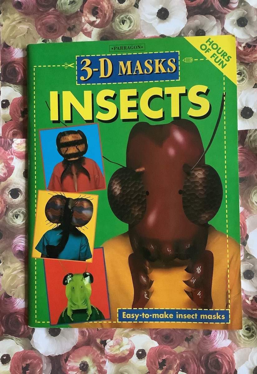 WatsonsVintage's tweet photo. This book is such fun and will be great fun makes for you and the kids in my #etsy shop: RARE Vintage 1995 '3-D Masks - Insects' Book in Paperback - Four Easy-to-make Insect Masks - Educational Book #FancyDressMasks #FunGift https://t.co/qrmC85mdLn
#3DInsectMasks #InsectLoverGift https://t.co/2HbPbcAzFI
