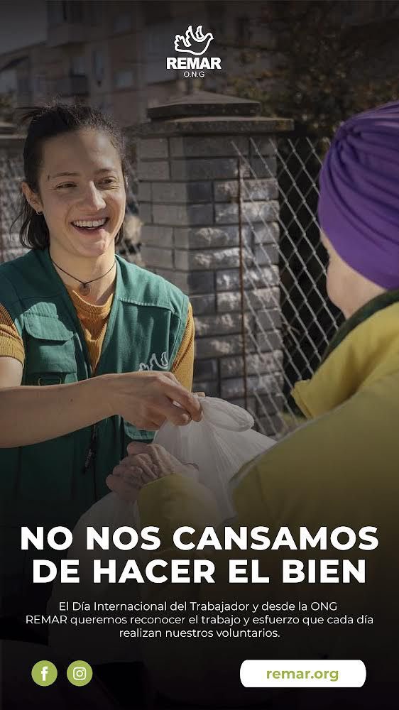 OngRemar's tweet photo. Día internacional del trabajador.
#DiaDelTrabajador #ongremar
https://t.co/nmSTseHx1a https://t.co/RWRXhKiNux
