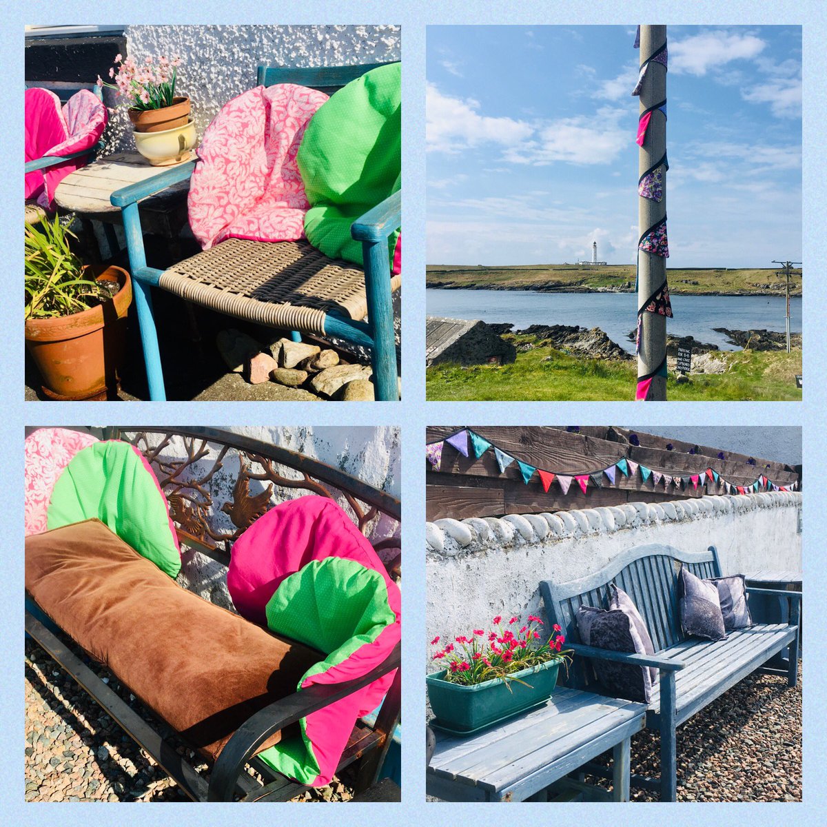 IslayBaker's tweet photo. #Glorious day on #Islay again! Even the weekend was better than expected. Thank you to the lovely customers who stopped by on our outside seating this weekend. #Cake #PortWemyss #Islay more cake on Friday….. https://t.co/eGCmabhZAx
