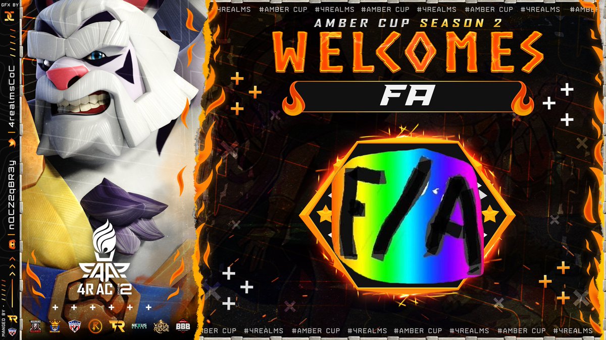 F/A (@fa_coc_) on Twitter photo Thank you very much for the invitation, looking forward to starting the wars 🔥<a href="/4RealmsCoC/">4realmsCoC</a> Thank you very much for the invitation, looking forward to starting the wars 🔥<a href="/4RealmsCoC/">4realmsCoC</a>