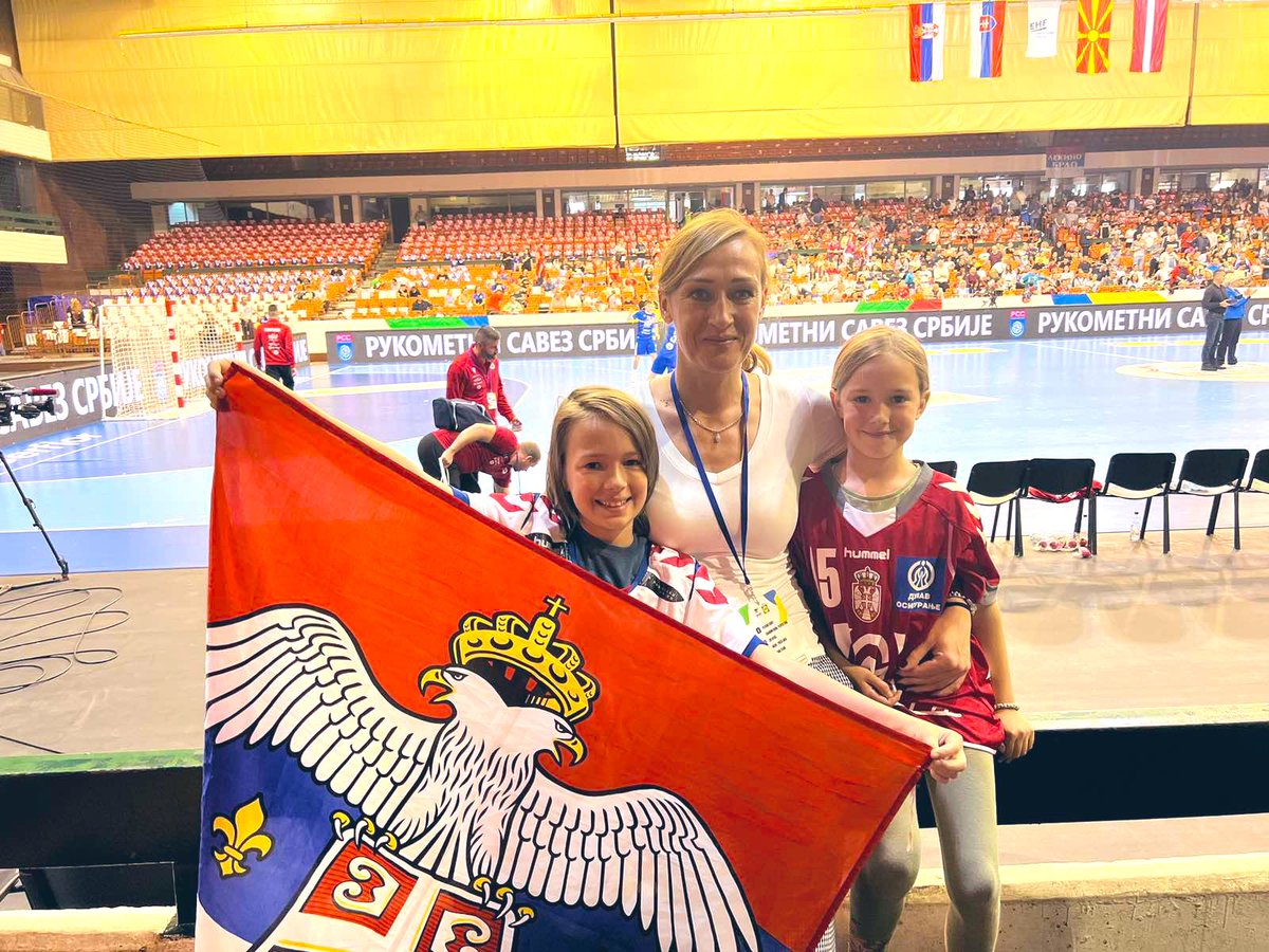 This is how we are supporting Serbian national team #handball #EHFEURO2024