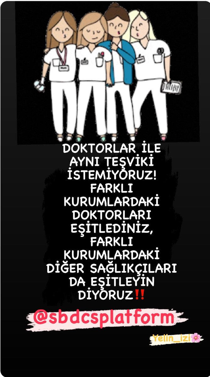 <a href="/drfahrettinkoca/">Dr. Fahrettin Koca</a> Sayın bakanım bizler kamu kurumlarında çalışan hekim dışı sağlık çalışanları olarak neden göz ardı ediliyoruz, sağlıkçı heryerde sağlıkçıdır, eşit işe eşit ücret bizimde hakkımız, lütfen bizleri duymazdan gelmeyiniz #sbdcsplatform #hekimdısısağlıkcınınsesiol