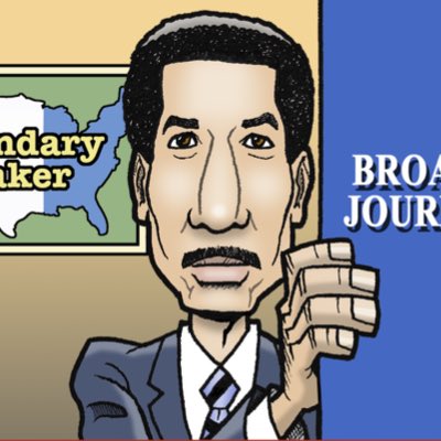 CoolComix's tweet photo. #NewProfilePic from a cartoon I created several years ago to honor my father, broadcast journalist #MaxRobinson (May 1, 1939-Dec 20, 1988). https://t.co/15mZtchnLW