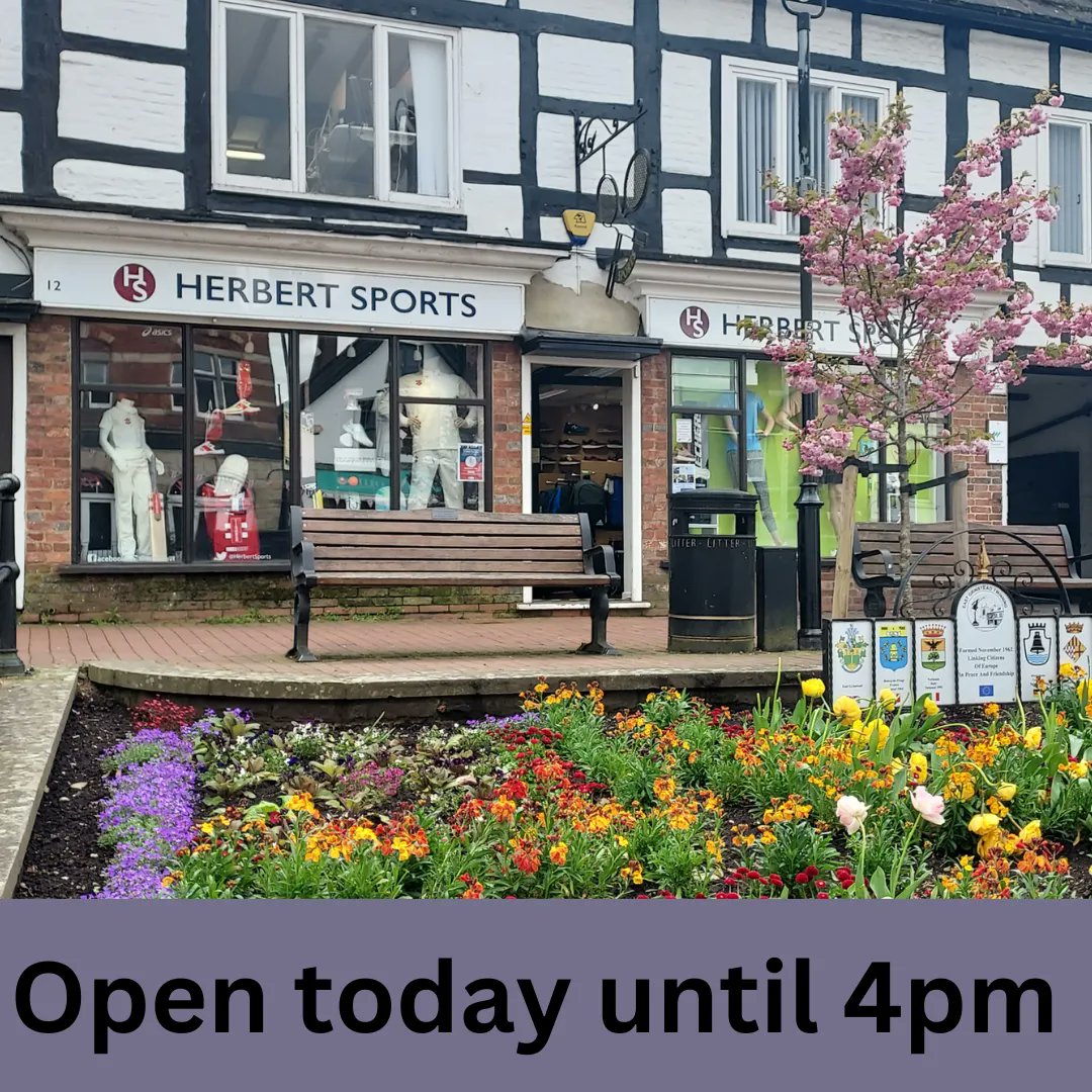We are open today!#mayday #eastgrinstead #herbertsports
