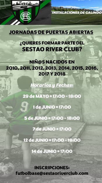 CanteraSRC's tweet photo. #Base_SRC | PUERTAS ABIERTAS
💚🖤 Si has nacido entre el 2010-2018 y quieres jugar en el Sestao River, no lo dudes, apúntate 💚🖤
https://t.co/B9U06LB1TU https://t.co/tc7RWgwIo9