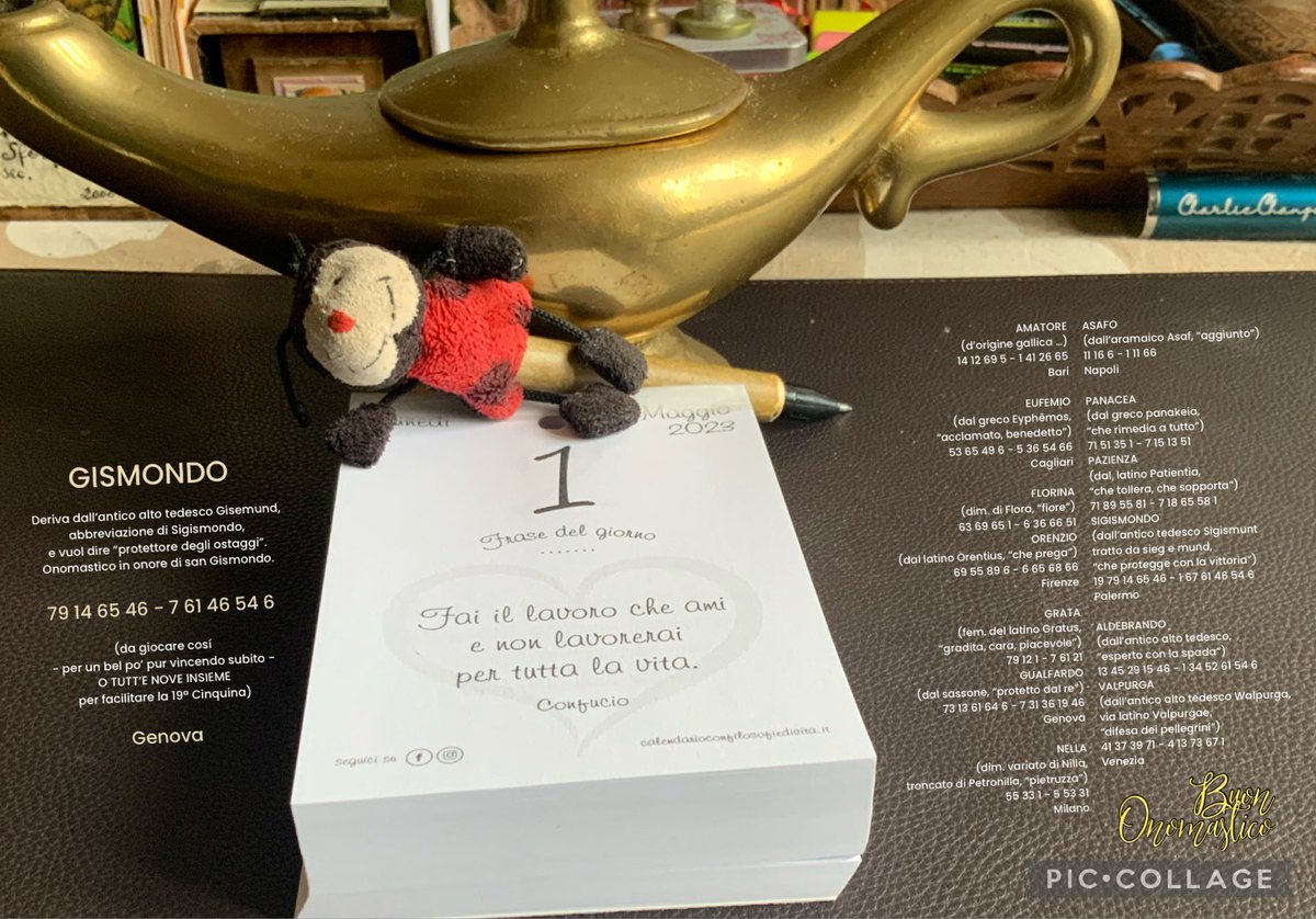 leadintogold's tweet photo. 👋Ciao!
GISMONDO,
AMATORE,
EUFEMIO,
FLORINA,
ORENZIO,
GRATA,
GUALFARDO,
NELLA,
ASAFO,
PANACEA,
PAZIENZA,
SIGISMONDO,
ALDEBRANDO,
VALPURGA:
Buon Onomastico
e ATTENT’A ‘STI DUE:
#NUMEROLOGIA 🧞♀️&🧞♂️ #GIOCODELLOTTO,
perché
POTRESTE MAGARI VINCERLA VOI
la 19ª CINQUINA!
#Menodora https://t.co/enORkY8DJE