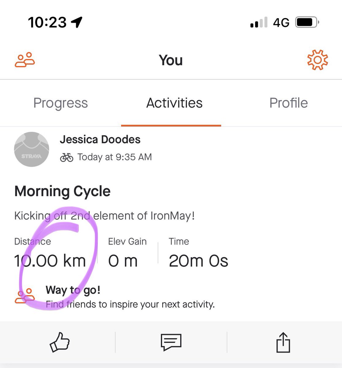 Making the most of the #bankholiday with a trip to the gym to kick-start <a href="/CR_UK/">Cancer Research UK</a> #IronMay! (Haven’t got a clue on times…but the distance is what counts!!)