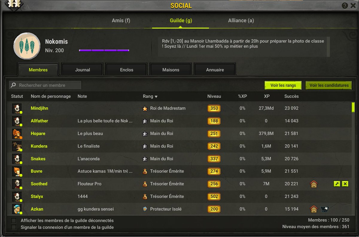 FloMindjin76's tweet image. Hier se tenait la fin de notre évent anniversaire de guilde ! Pour nos 3 ans, pour l'occasion, on a partagé un très bon moment, on a cassé le Manoir Lhambadda ! Merci à ma guilde Nokomis ❤️❤️❤️
@Hopare_D @Swakkes @KunderaPandore @Sheizux @KrokilleBrulee @xavier67120 Etc etc ❤️