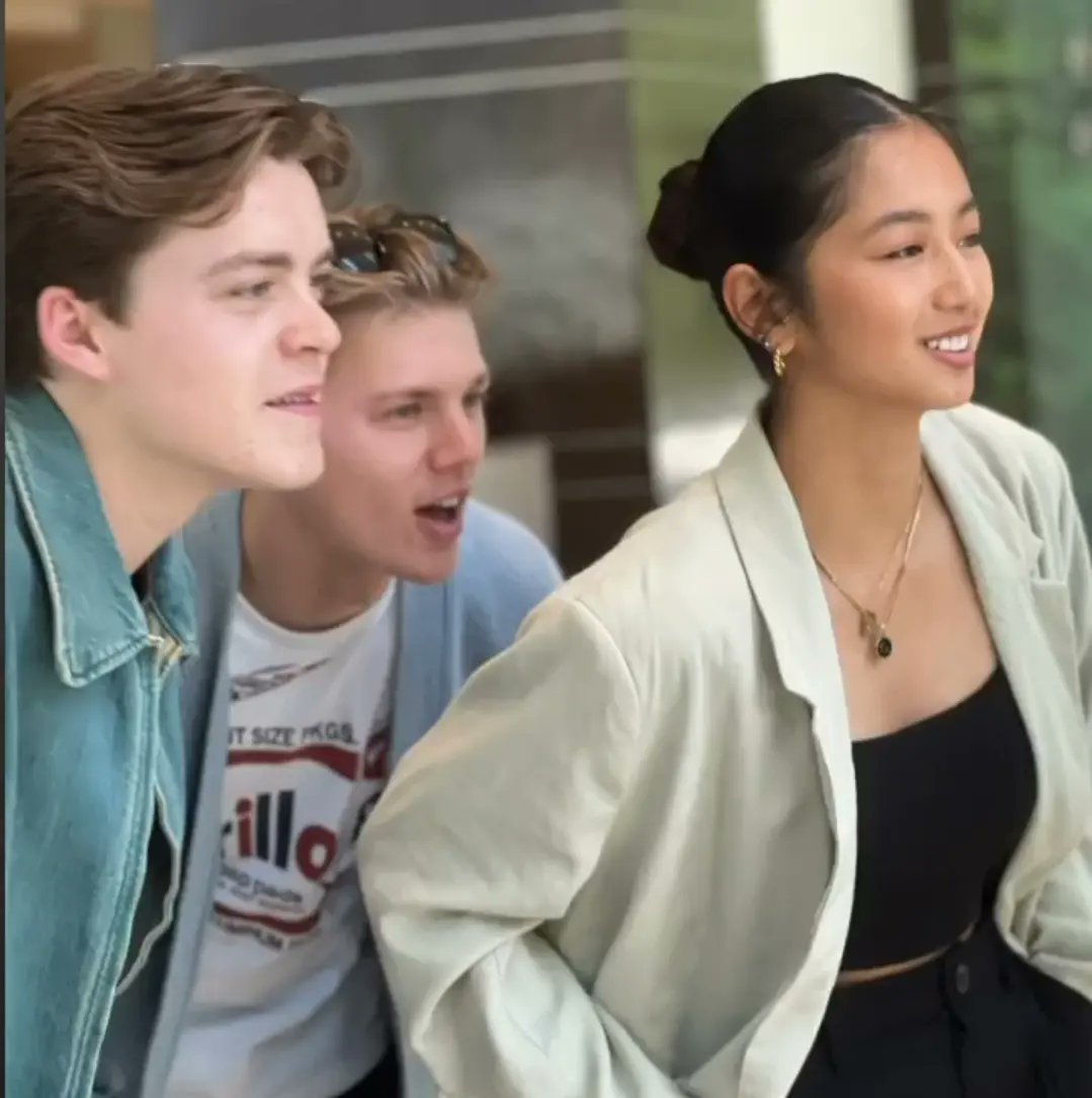 Official_NHCPH's tweet photo. @NewHopeGeorge and @NewHopeReece met @kaori_oinuma today. 🤍
#NHCShortFilmsPH #SchoolYear2007 https://t.co/96fsiGiNyd