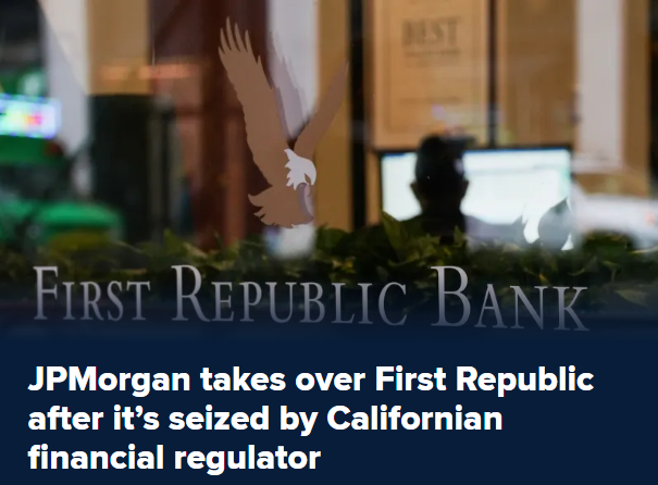 #FirstRepublicBank è salva: offerta d'acquisto da parte di Jp Morgan. Evitato un nuovo scossone come #SVB 
Imparata la lezione #Lehman?

#primomaggio