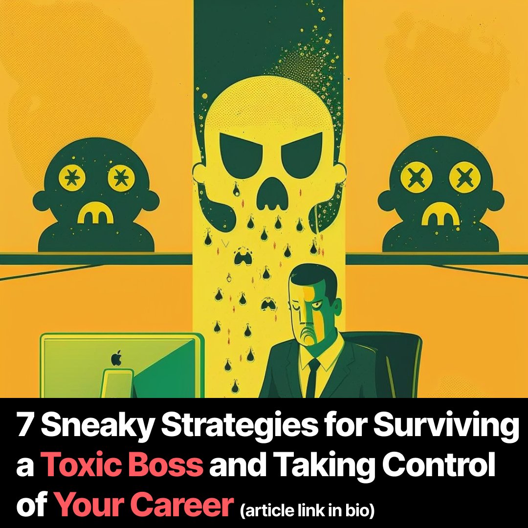 Strategies for surviving a #ToxicBoss
#anxiety #workplace 

Read the article here: guidemymind.com/strategies-for…