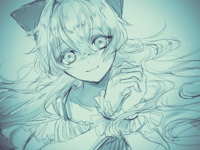 #マリ高美術部  人じゃないものに近い瞳が好き