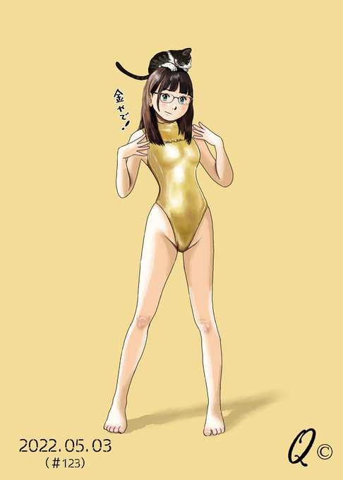 #ゴールデンウイークSNS展覧会2023 
去年も描いてた「金」😱
←2022年 2023年→ 