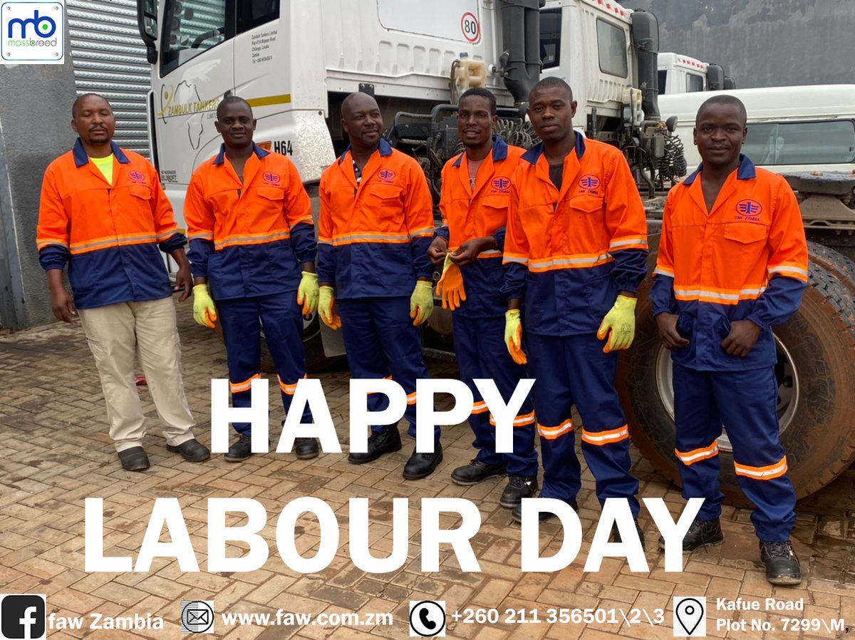 MassbreedZ's tweet photo. Happy Labour Day! We're grateful for the hard work and dedication of all the workers in the industry who keep our world moving forward. Thank you for all that you do!
#fawzambia #massbreedzambia #LabourDay https://t.co/qQGCglPPO8