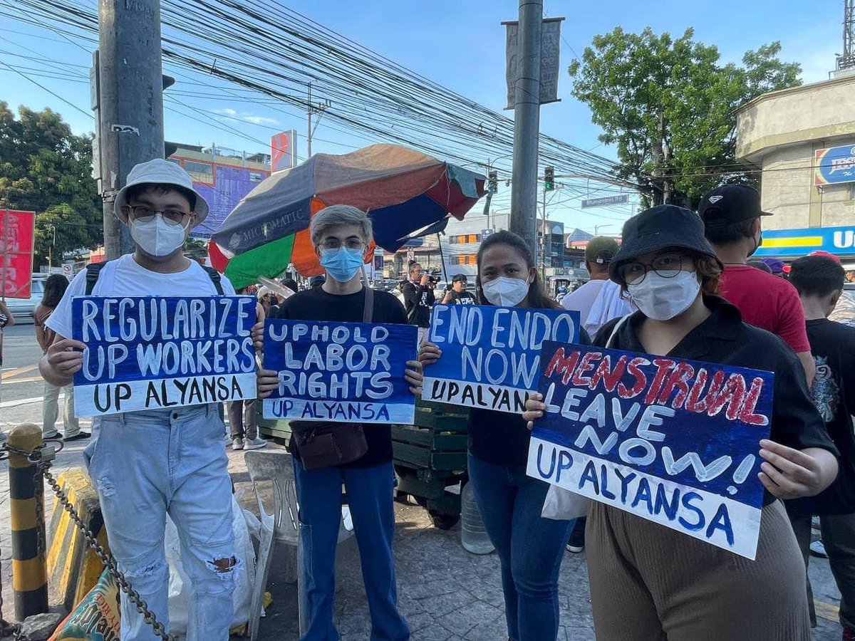 upalyansa's tweet photo. Kasama ang malawak na hanay ng mga manggagawa mula sa iba’t ibang sektor, ang UP ALYANSA ay nakikiisa sa selebrasyon ng Araw ng mga Manggagawa. 
 
(1) https://t.co/5jb1REcYU6