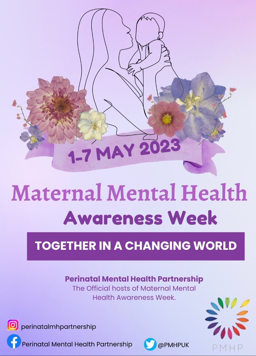 Today marks the 1st day of Maternal Mental Health Awareness Week. 
The daily theme for today is 'Starting the Conversation about Perinatal Mental Health'. 
Who would you choose to have this conversation with? #MMHAW2023 #letstalk #inthistogether #Awareness <a href="/NSFTtweets/">NSFT mental health</a> <a href="/PMHPUK/">PMHP UK</a>