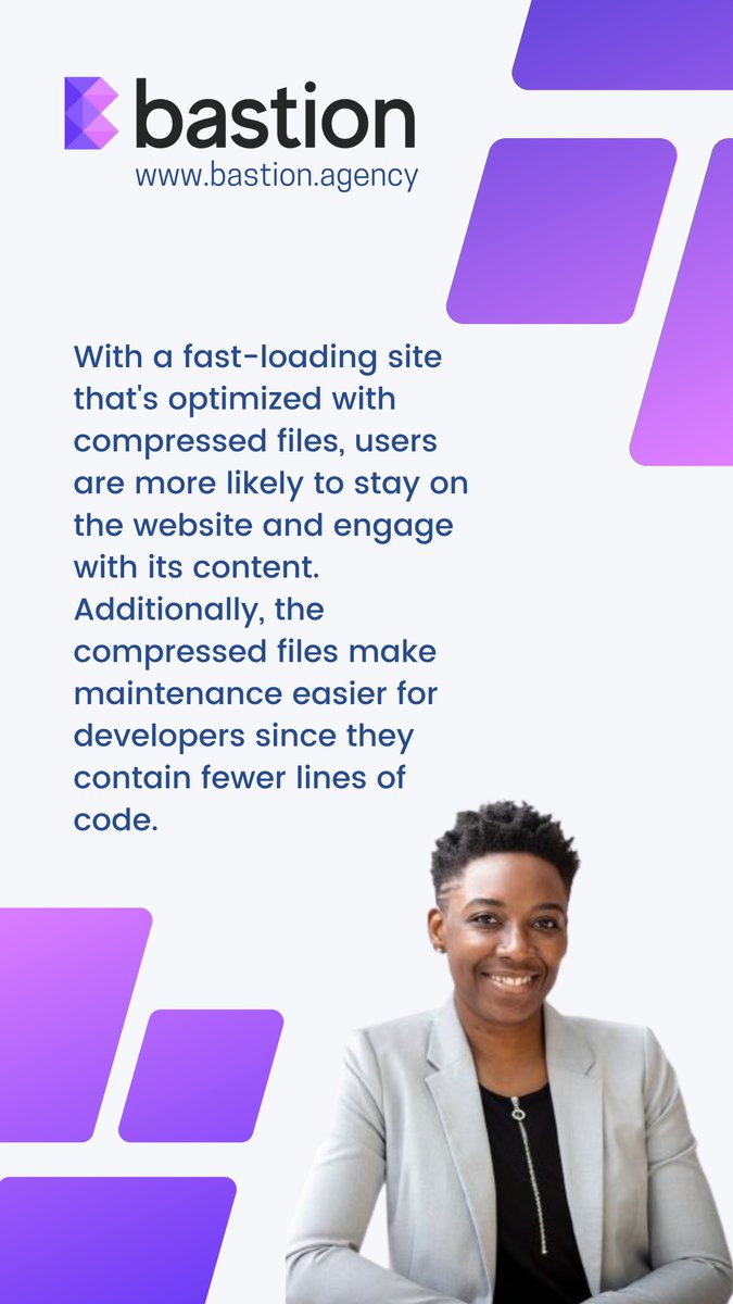 Bastion_london's tweet image. Slow website? ⏱️ No worries! Boost your load speed with our simple tip: compress your HTML, CSS, and JavaScript files. 🚀 Watch your site load lightning fast and keep your audience engaged. #wordpress #wordpresstips #wordpresstutorial #boostyourloadspeed #compressedfiles