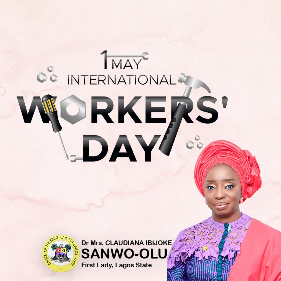 JokeSanwoolu's tweet photo. On this remarkable day, we celebrate the resilience, perseverance, dedication, professionalism and diligence of workers in Lagos State and across the globe.

Workers in our dear state continue to blaze the trail and contribute immensely to growth and development. 

#LabourDay https://t.co/JqIs2BMbXr