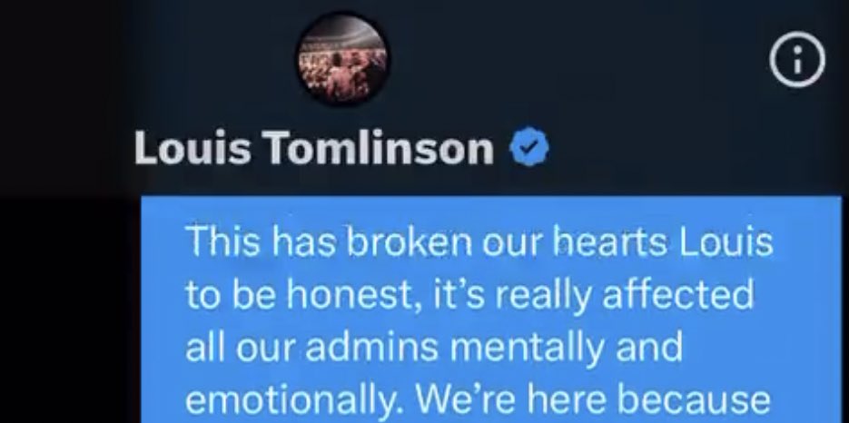 me when louis stopped asking us how we're doing