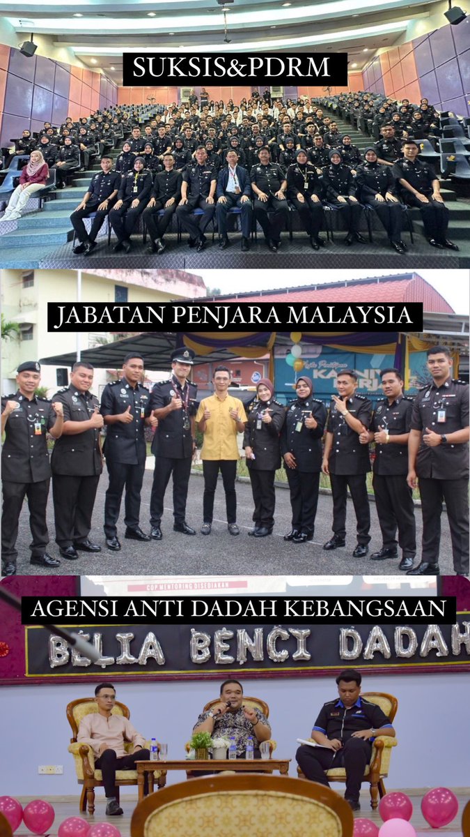 izzaddaniel_'s tweet photo. Kalau dulu sebelum masuk Henry Gurney nampak polis selalu lari 😂, 
Alhamdulillah, Allah bagi peluang untuk berkolaborasi dengan tiga badan kerajaan untuk sama sama membanteras masalah dadah dan jenayah https://t.co/NnCXWFh8CM