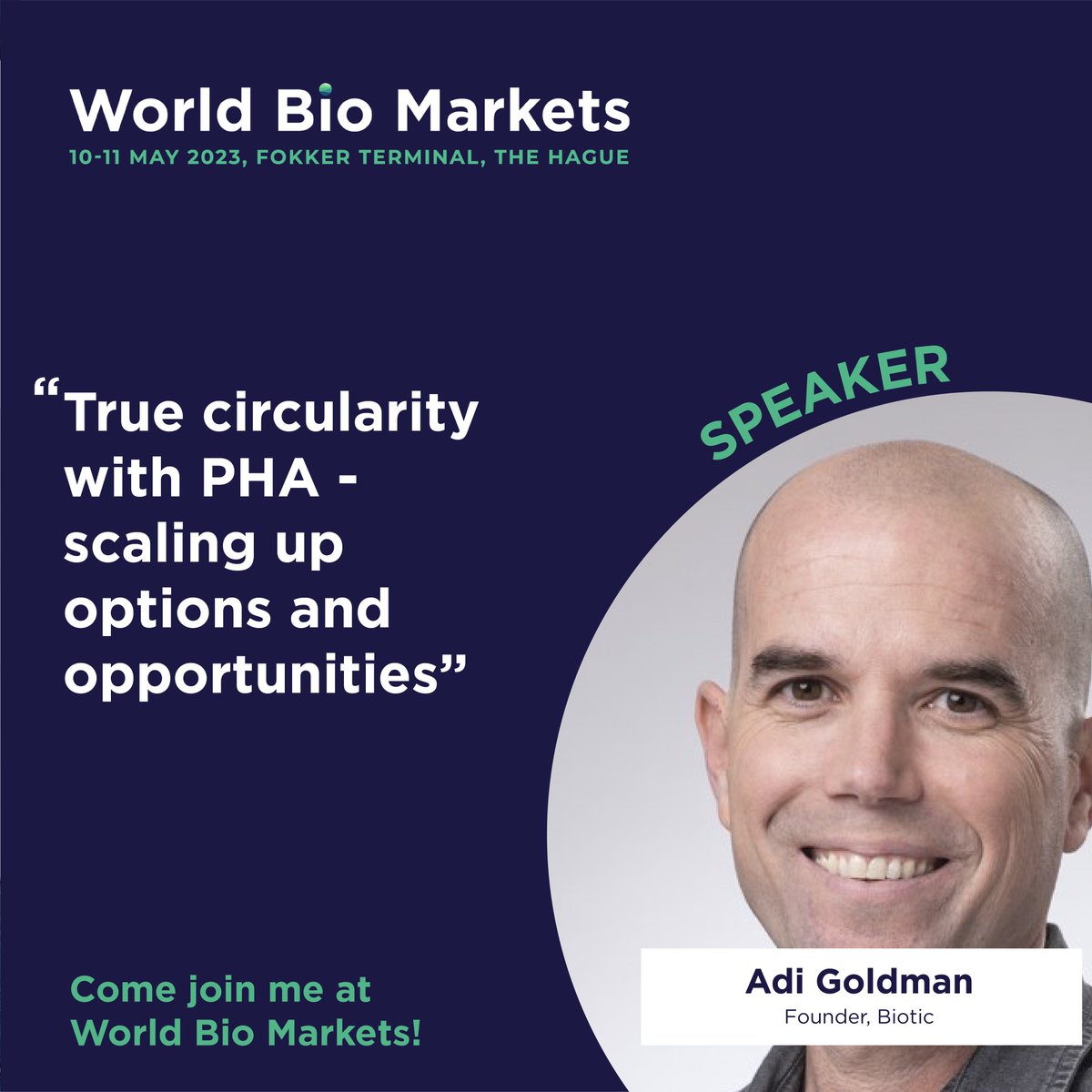 bio_circular's tweet photo. We will be at the World Bio Markets 2023, and excited for Adi to be speaking about 'True circularity with PHA - scaling up options and opportunities'

Join in driving the bio revolution! 10-11 May, The Hague, The Netherlands
Check out https://t.co/TVmAP3ocAx https://t.co/kSHKqjJB17
