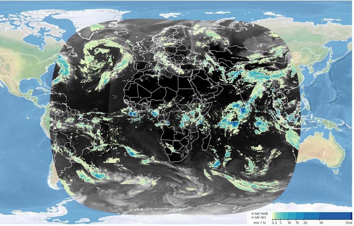 HydroSAF's tweet photo. 🌧️⛈️🌨️The extraordinary combination of two #HSAF products (H60B and H63) provides users with free #instantaneous #precipitation every 15 minutes covering more than half of the globe. Download at https://t.co/0cBoYk1hef  visualize on https://t.co/aSRSgAxgSD https://t.co/izOXupRwYZ