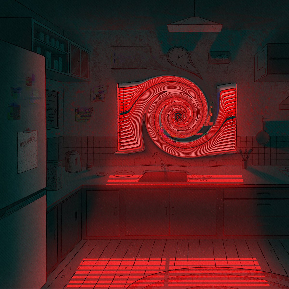 omelarts's tweet photo. Something is swallowing up our memories. 1/5

#horrorart #procreate https://t.co/hKnM2wponN