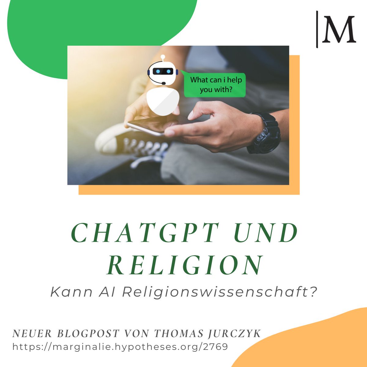 rwmarginalien's tweet photo. KI in der religionswissenschaftlichen Forschung? Thomas Jurczyk hat ChatGPT für die Forschungspraxis getestet und berichtet darüber in unserem neusten Blogpost: 
👉 https://t.co/PbExq5bsR5
Was denkt ihr: Wie wird KI (geistes-)wissenschaftliches Arbeiten verändern? https://t.co/JHQWjsA7S8