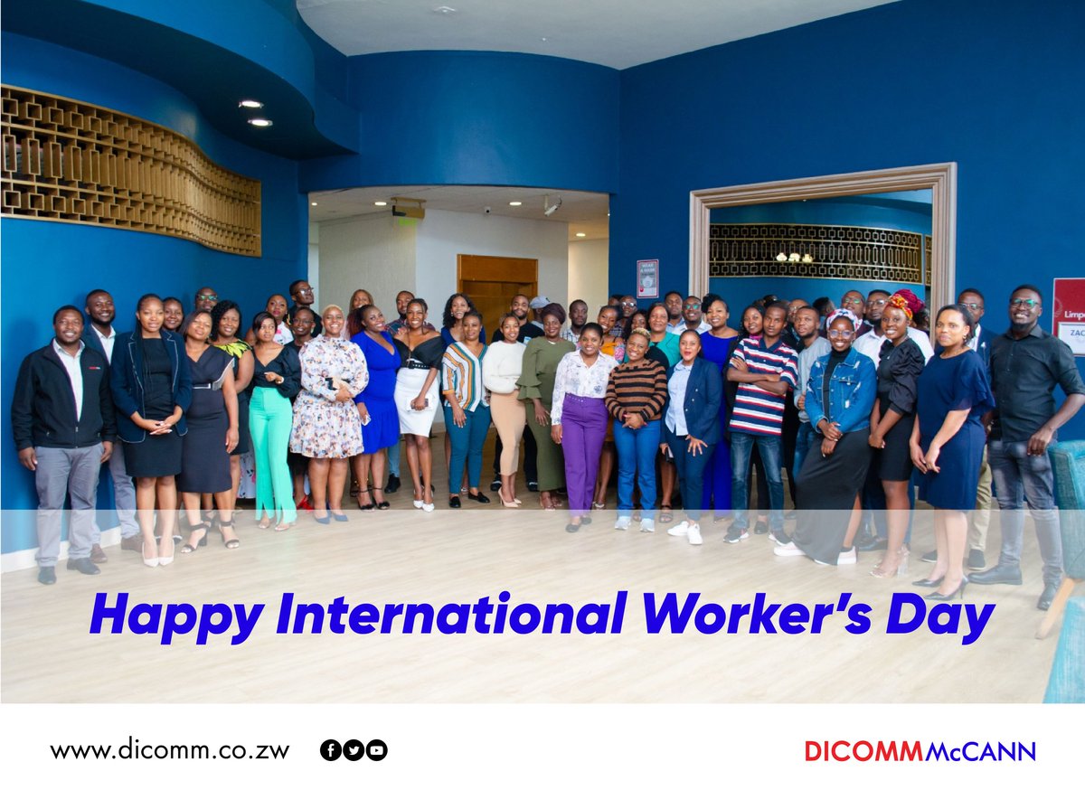 DicommMcCann's tweet photo. From idea to execution this is the team that makes it happen, happy workers day, let’s continue to help brands play a meaningful role in people’s lives.
#WorkersDay
#Dicomm https://t.co/hVqxEPtUuK