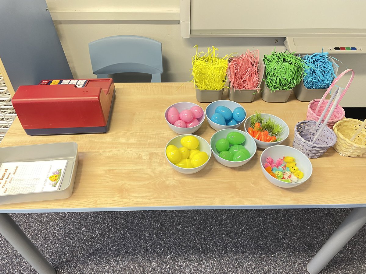MissADHPeake's tweet photo. Easter themed CP - small world, role play, sensory and find motor #Continuousprovision #SEN #primaryteaching #SENTeaching https://t.co/TiL1ASy0o7