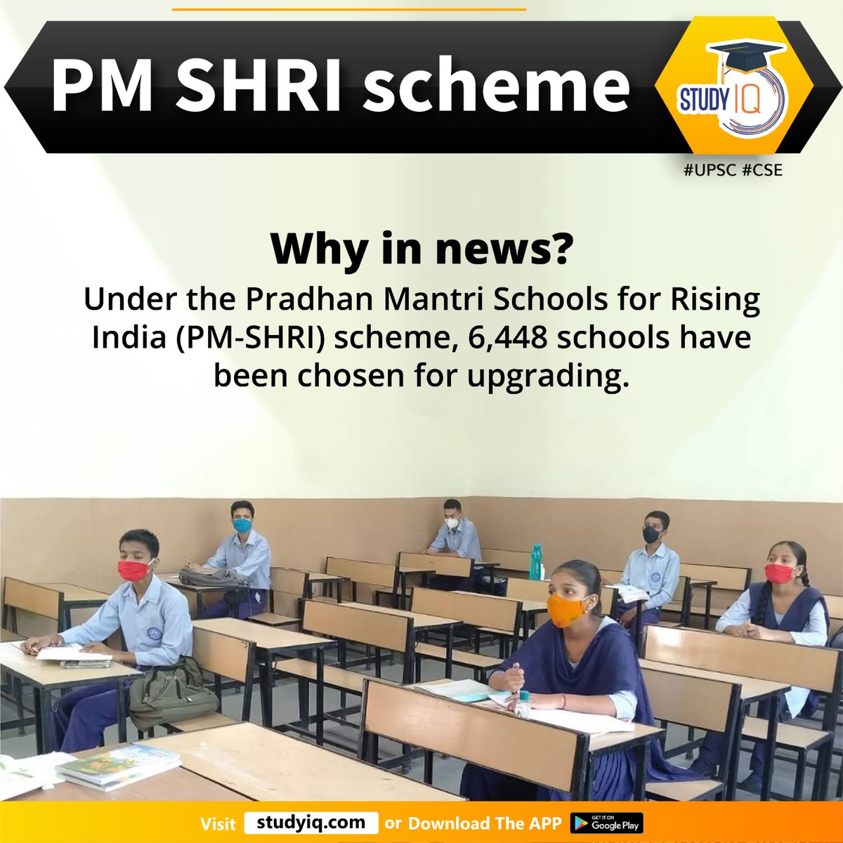 upsciq's tweet photo. PM Shri Scheme
#pmshrischeme #pradhanmantrischoolsforrisingindia #india #pmshri #centralgovt #stategovt #utgovt #kvs #jnvs #municipalcorporations #uniongovt #infrsastructure #humanresourcesleadership #genderequity #upsc #cse #ips #ias https://t.co/qaFiN0iOGr